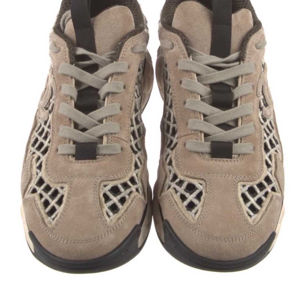 Chanel Beige and Black Sneakers - Picture 3 of 5
